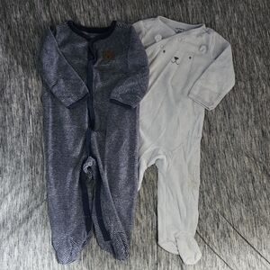 Carter's French Terry Bear Footies
